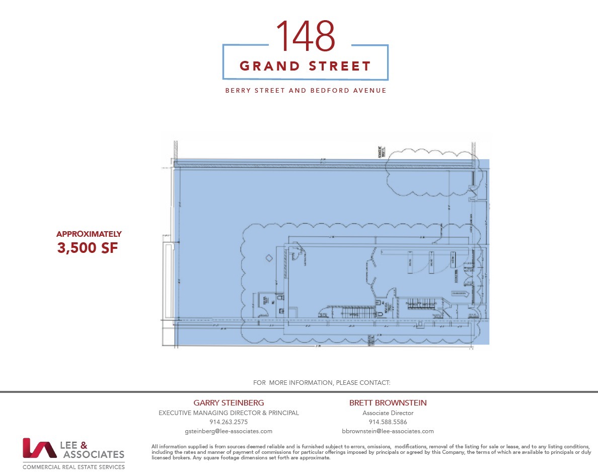 148 Grand St, Brooklyn, NY for lease Floor Plan- Image 1 of 1