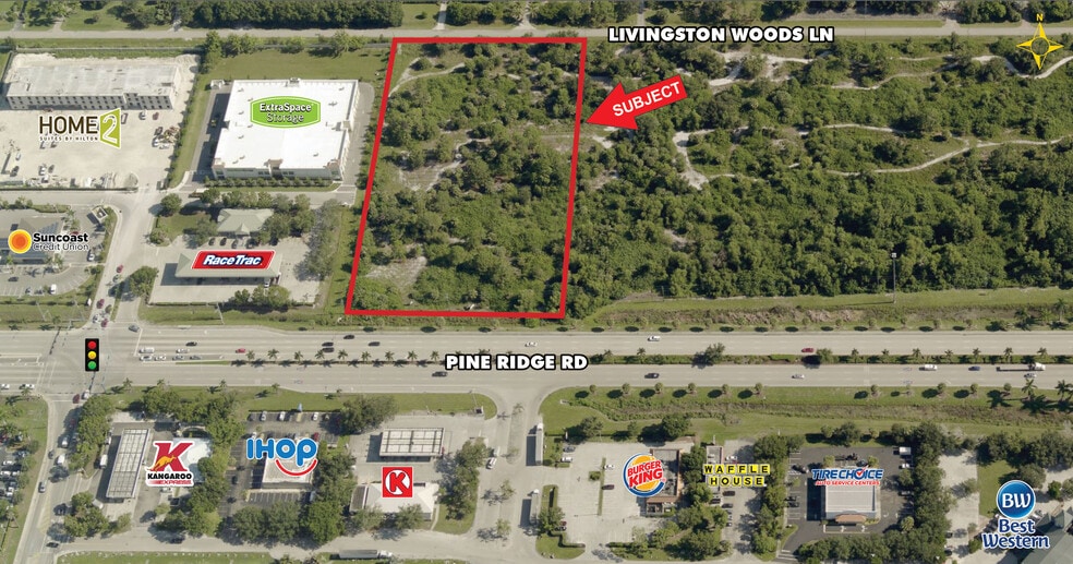 Pine Ridge Rd, Naples, FL for sale - Aerial - Image 2 of 3