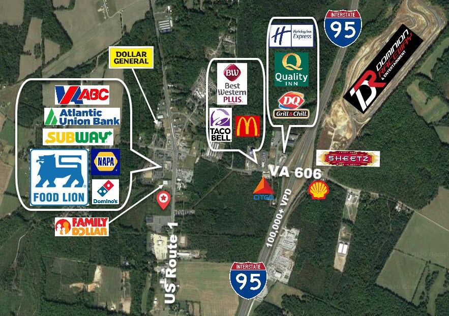 6242 Jefferson Davis Hwy, Spotsylvania, VA for sale Aerial- Image 1 of 1