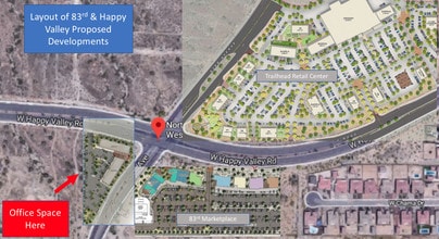 8325 W Happy Valley Rd, Peoria, AZ - Aerial map view