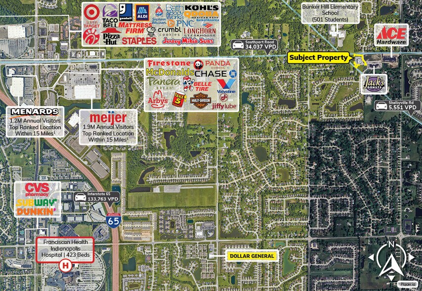 6745 E Southport Rd, Indianapolis, IN for sale - Aerial - Image 3 of 7