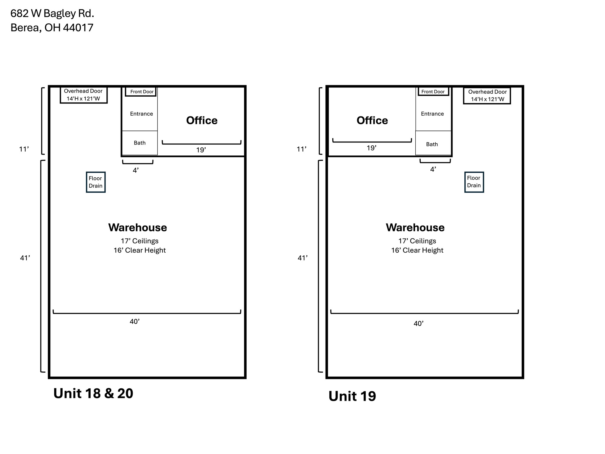 682 W Bagley Rd, Berea, OH for lease Site Plan- Image 1 of 1