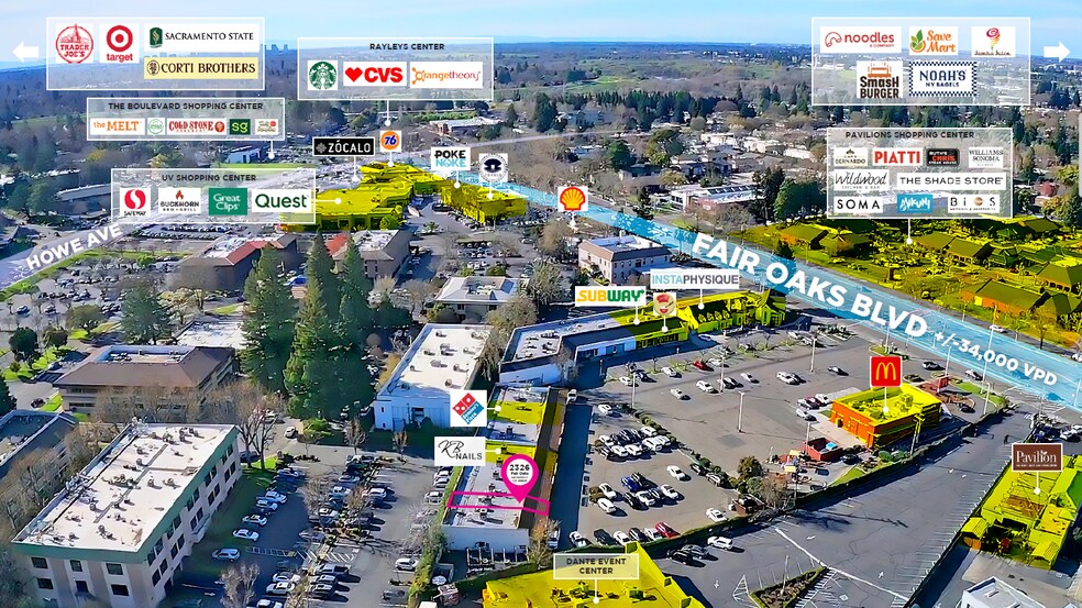 2326 Fair Oaks Blvd, Sacramento, CA à louer - Photo du bâtiment - Image 3 de 13
