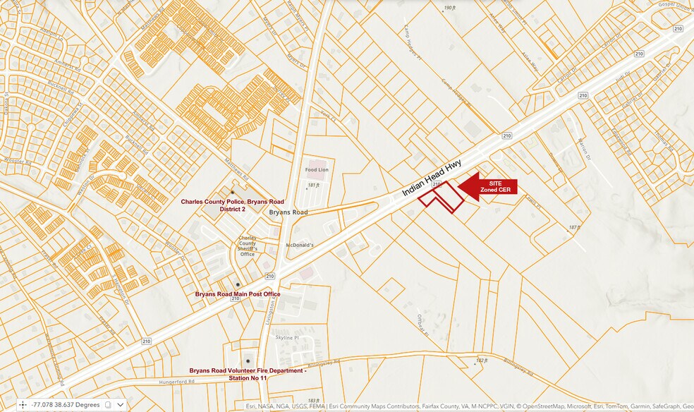 7205 Indian Head Hwy, Bryans Road, MD à vendre - Plan cadastral - Image 2 de 2