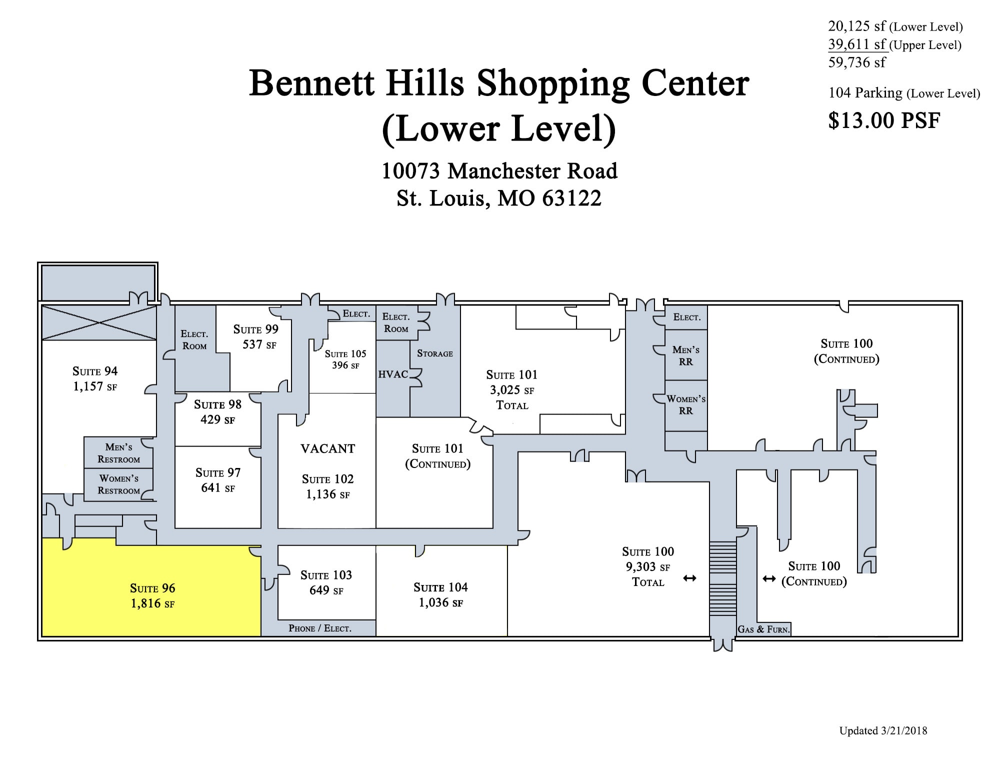 10037-10091 Manchester Rd, Warson Woods, MO à louer Photo intérieure- Image 1 de 1