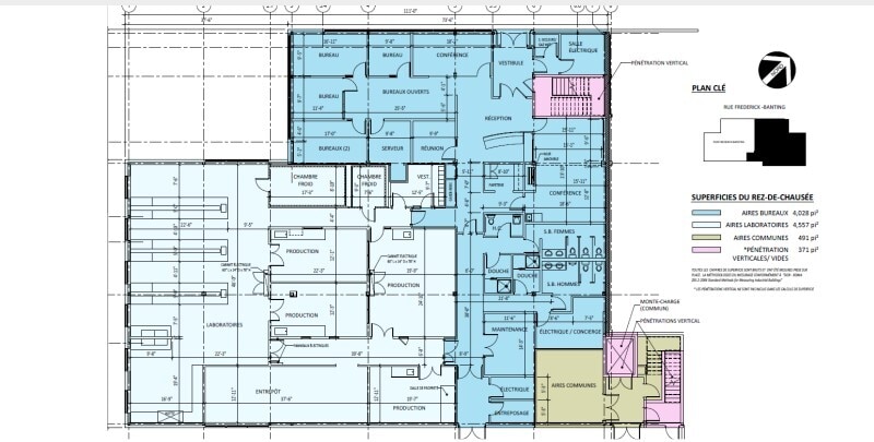 7210-7220 Rue Frederick-Banting, Saint-Laurent, QC for lease Floor Plan- Image 1 of 1