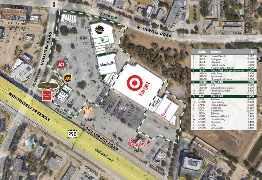 13236-13280 Northwest Fwy, Houston, TX à louer - Photo du bâtiment - Image 2 de 5