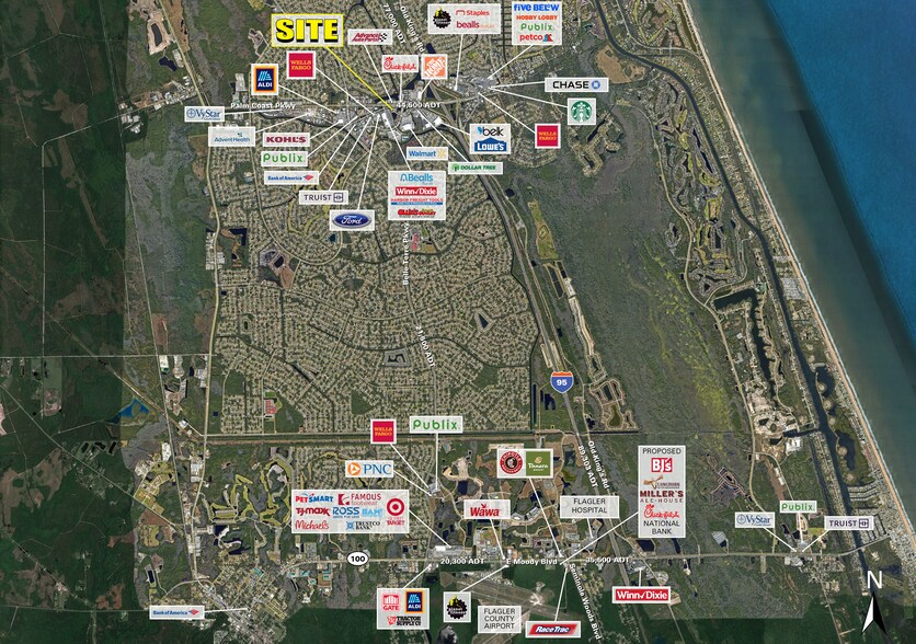 1300 Palm Coast Pky SW, Palm Coast, FL à louer - Photo du bâtiment - Image 2 de 6