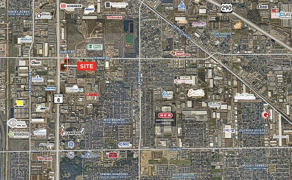 Beltway 8 & Tanner Rd, Houston, TX à vendre - Aérien - Image 2 de 2