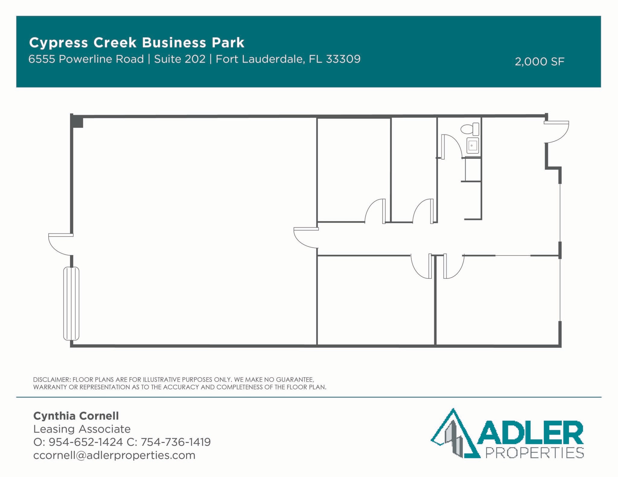 6555 Powerline Rd, Fort Lauderdale, FL for lease Floor Plan- Image 1 of 1
