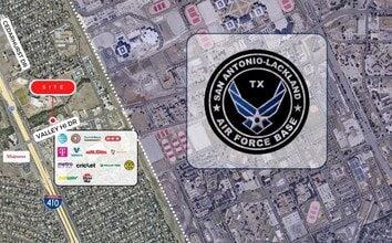 333 Valley Hi Dr, San Antonio, TX - Aerial map view