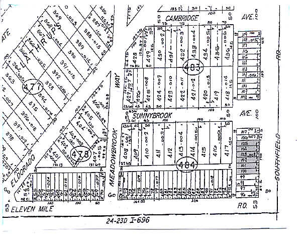 27031-27041 Southfield Rd, Southfield, MI à vendre - Plan cadastral - Image 3 de 5