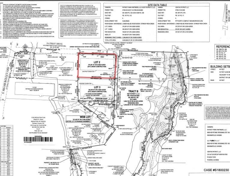 4032 Patriot Dr, Durham, NC for lease - Plat Map - Image 2 of 7