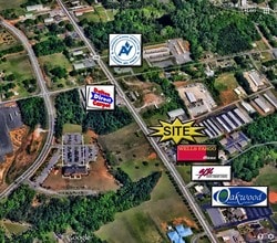 316 Pearman Dairy Rd, Anderson, SC - Aérien  Vue de la carte