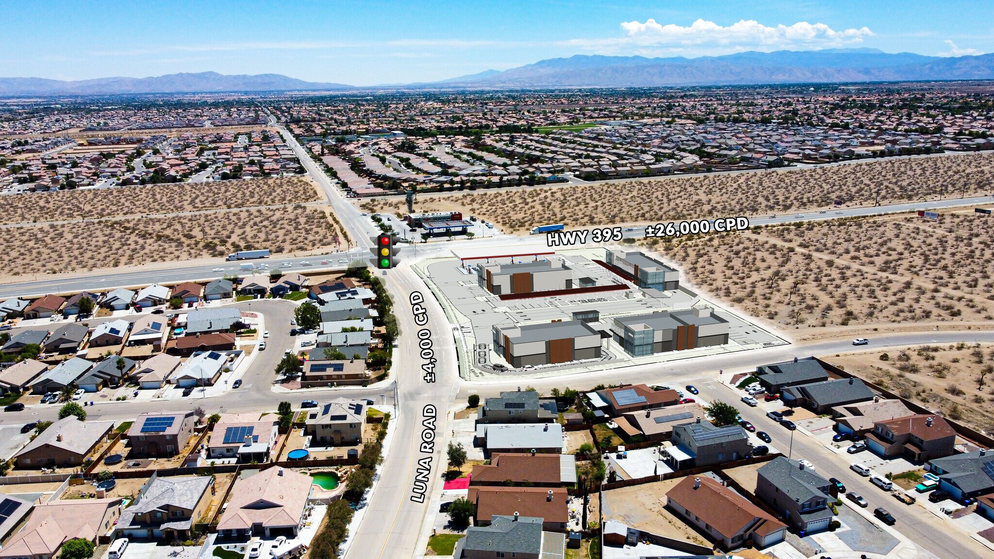 SWC of Hwy 395 & Luna Rd, Victorville, CA à vendre Photo du bâtiment- Image 1 de 6
