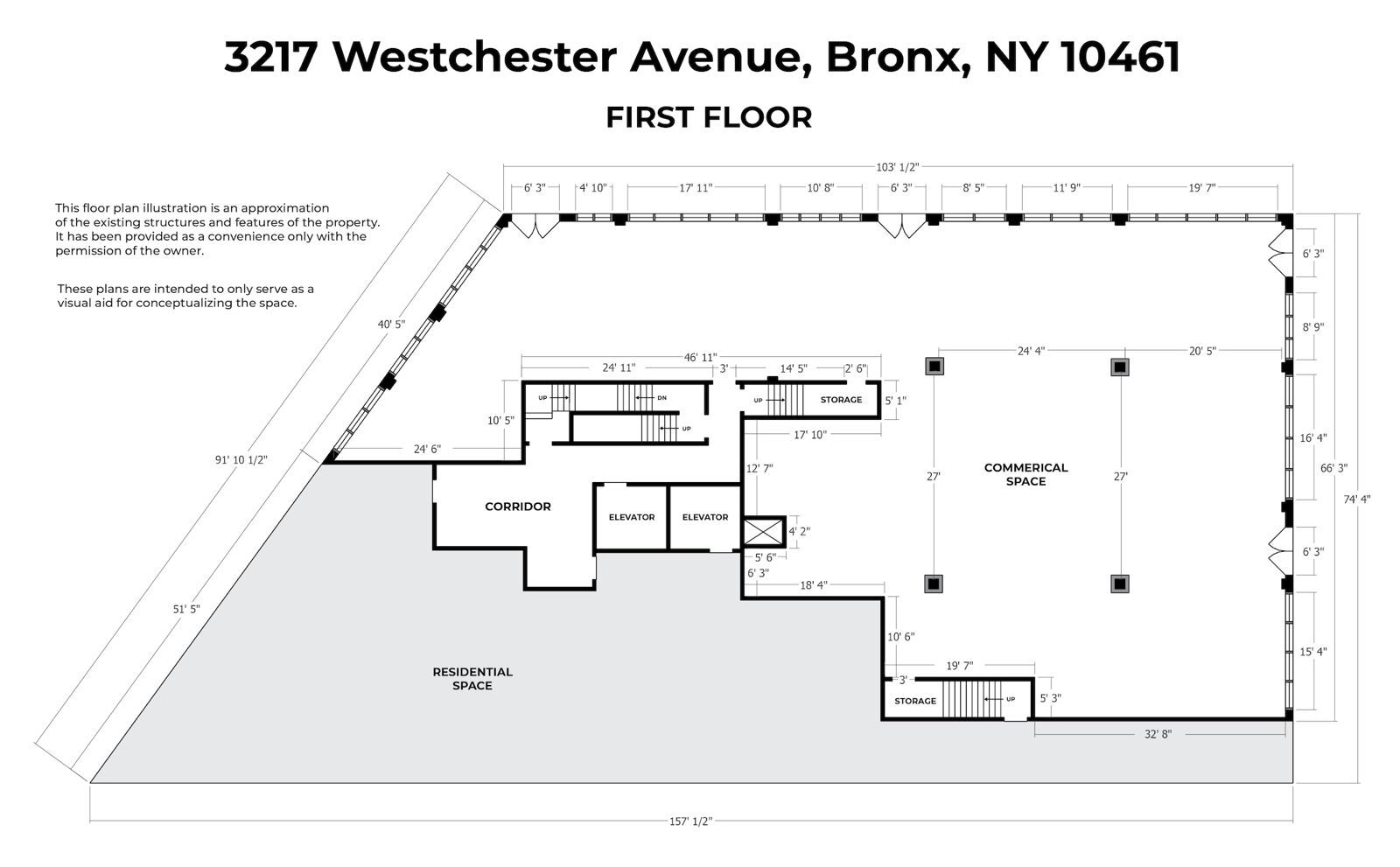 3217 Westchester Ave, Bronx, NY à louer Photo du b timent- Image 1 de 1