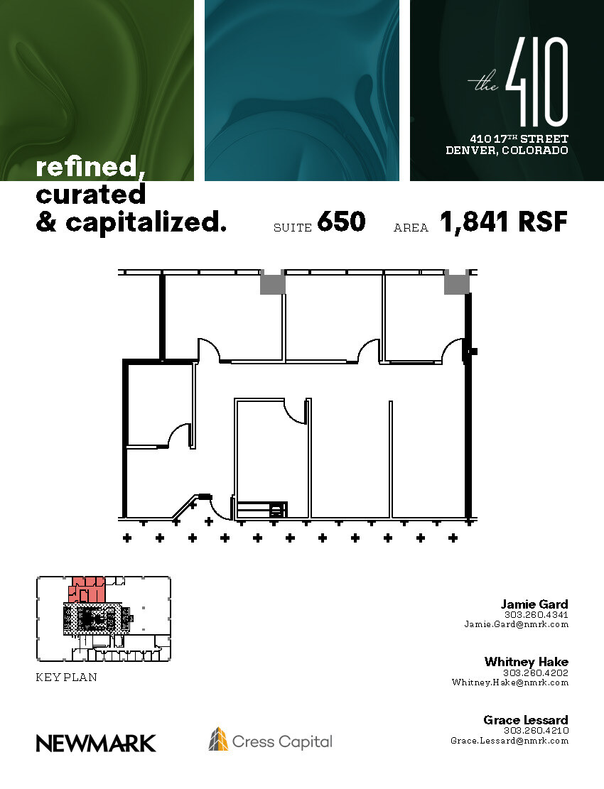 410 17th St, Denver, CO for lease Floor Plan- Image 1 of 1