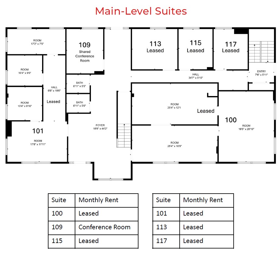 6302 Odana Rd, Madison, WI à louer Plan d’étage- Image 1 de 2
