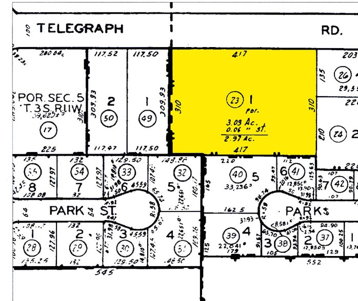 13112-13126 Telegraph Rd, Santa Fe Springs, CA à louer - Plan cadastral - Image 3 de 7
