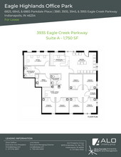 6825 Parkdale Pl, Indianapolis, IN for lease Floor Plan- Image 2 of 2