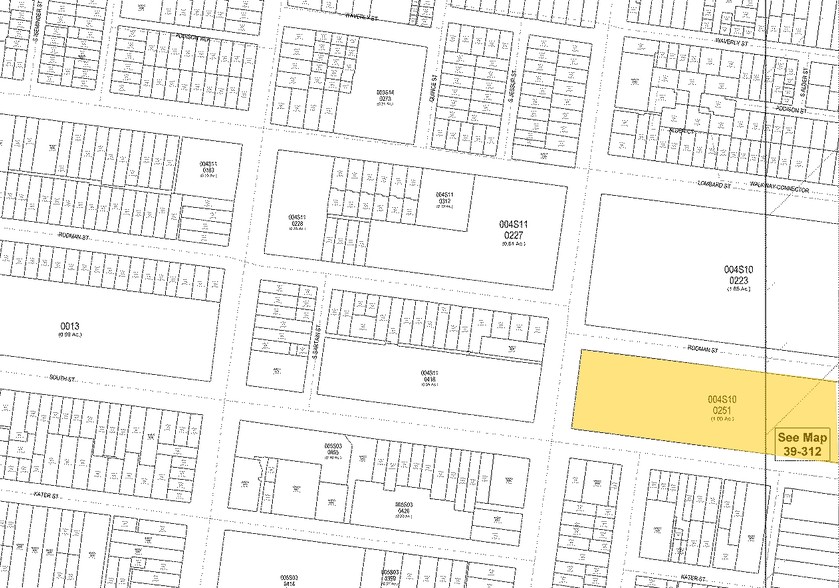 1001-1051 South St, Philadelphia, PA à louer - Plan cadastral - Image 2 de 5