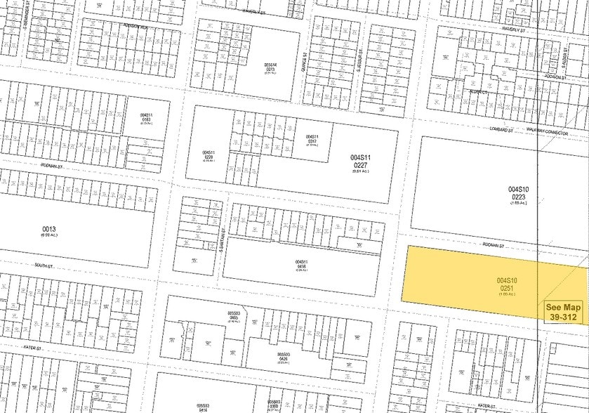 1001-1051 South St, Philadelphia, PA for lease - Plat Map - Image 2 of 5