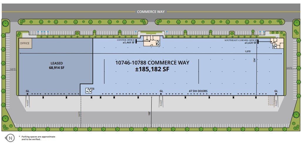 10746-10788 Commerce Way, Fontana, CA à louer Plan de site- Image 1 de 1