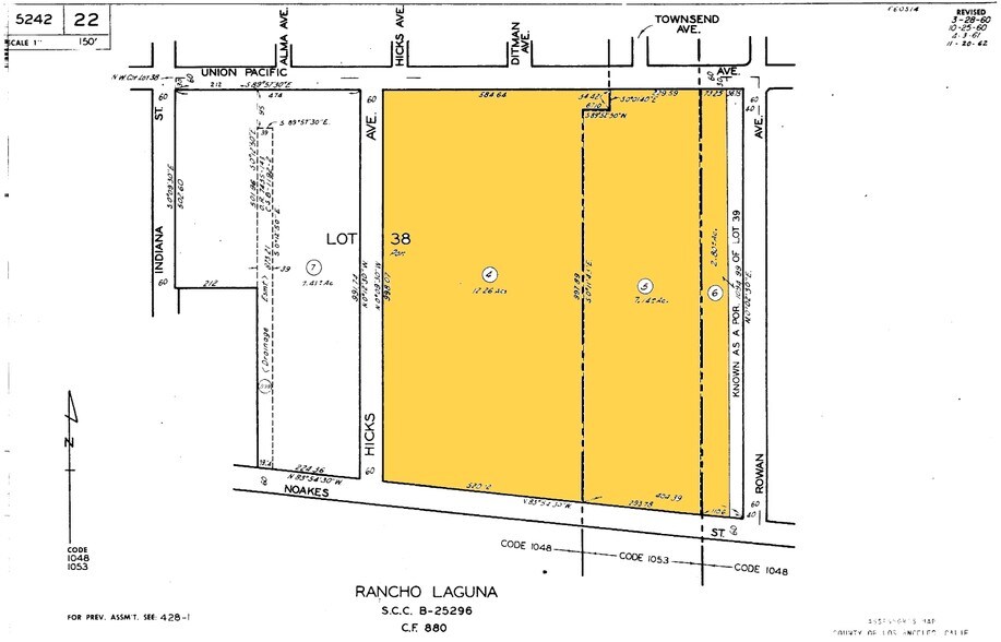 4000 Union Pacific Ave, Commerce, CA à louer - Plan cadastral - Image 3 de 11