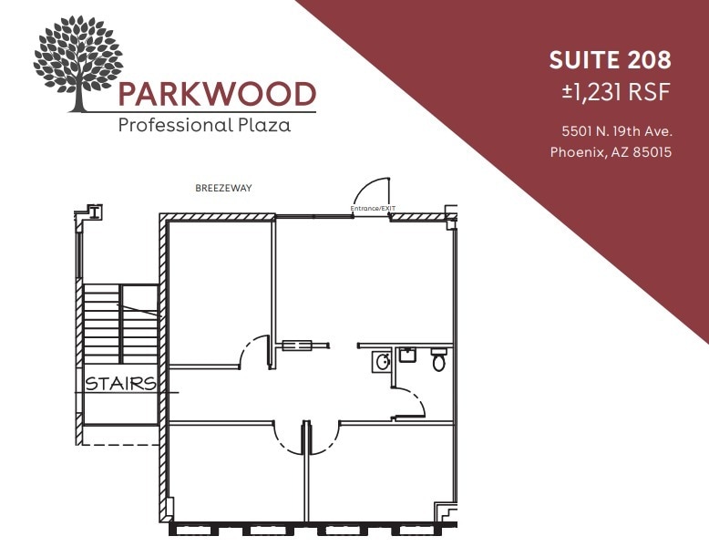 5501 N 19th Ave, Phoenix, AZ for lease Floor Plan- Image 1 of 1