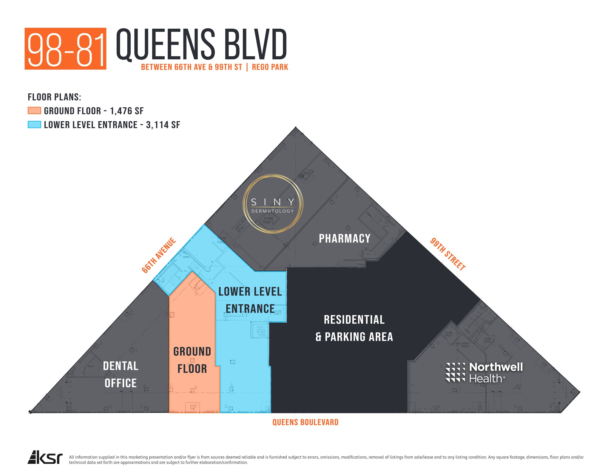 98-81 Queens Blvd, Rego Park, NY à louer Plan de site- Image 1 de 4