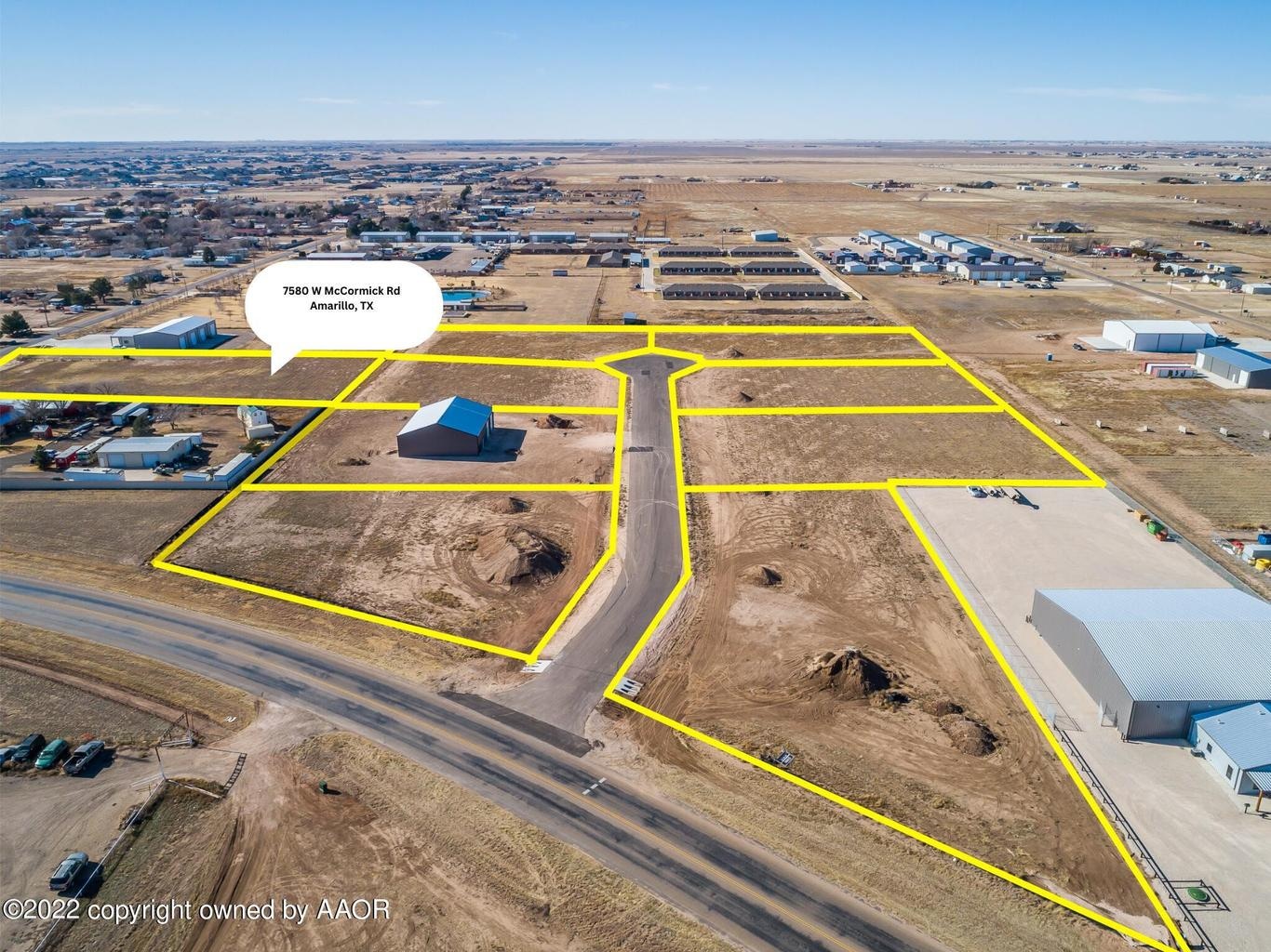7580 W McCormick Rd, Amarillo, TX for sale Aerial- Image 1 of 4