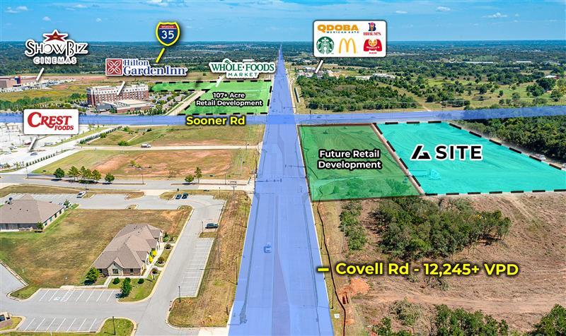 SWC Sooner & Covell, Edmond, OK à vendre Aérien- Image 1 de 1