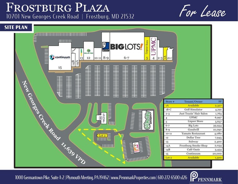 10701 New Georges Creek Rd SW, Frostburg, MD à louer - Plan de site - Image 3 de 3