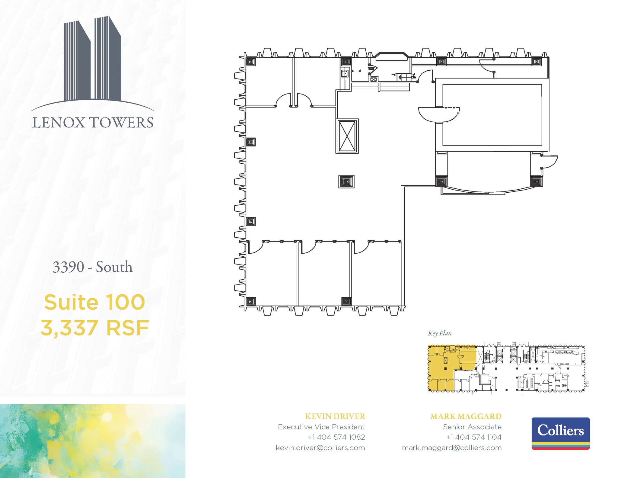 3400 Peachtree Rd NE, Atlanta, GA à louer Plan d’étage- Image 1 de 1
