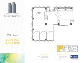 3400 Peachtree Rd NE, Atlanta, GA à louer Plan d’étage- Image 1 de 1