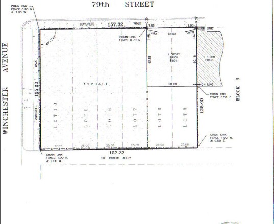 1911-1925 W 79th St, Chicago, IL à vendre - Plan cadastral - Image 2 de 3