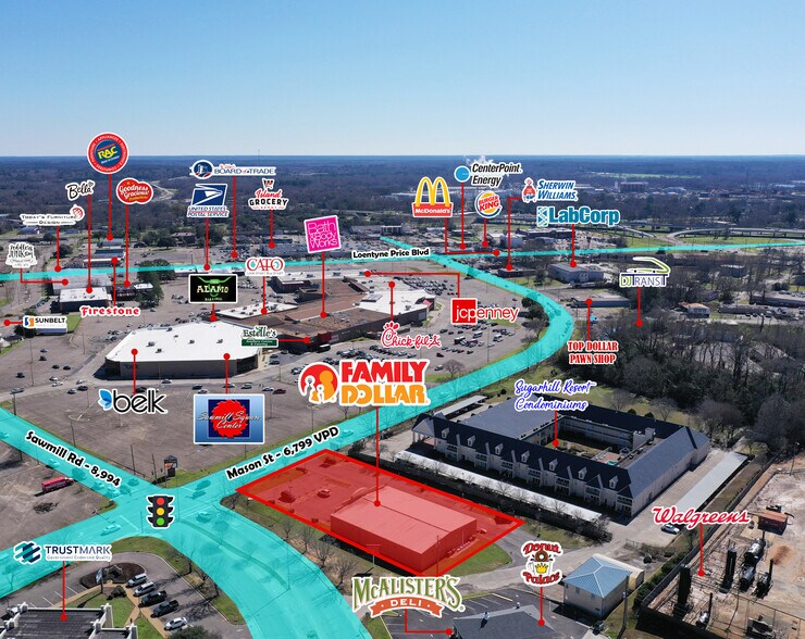 304 Mason St, Laurel, MS à vendre - Aérien - Image 2 de 6