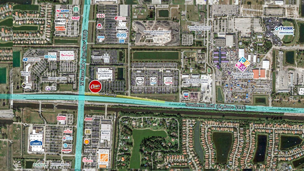 100 N State Road 7, Royal Palm Beach, FL à vendre - Aérien - Image 2 de 5