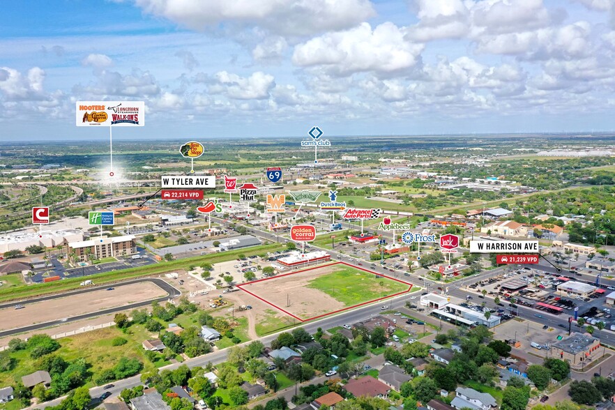 West Tyler Avenue, Harlingen, TX for lease - Aerial - Image 2 of 10