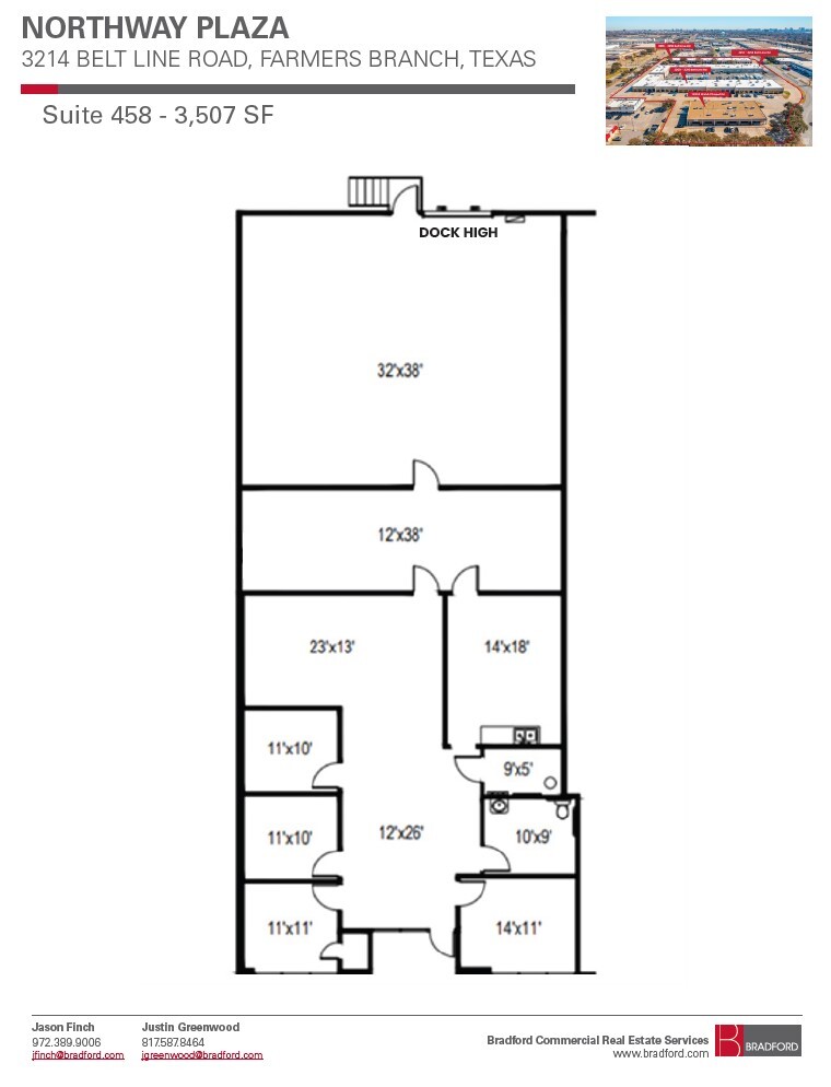 3212-3214 Belt Line Rd, Farmers Branch, TX for lease Floor Plan- Image 1 of 1