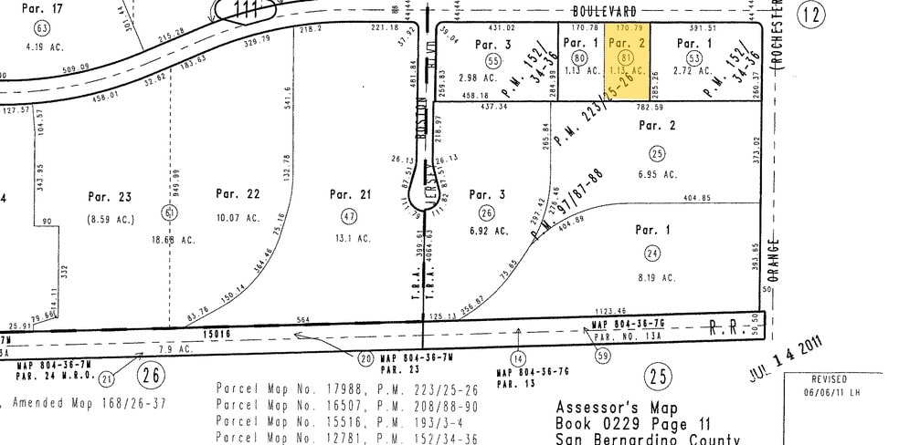 11809 Jersey Blvd, Rancho Cucamonga, CA for sale - Plat Map - Image 3 of 3