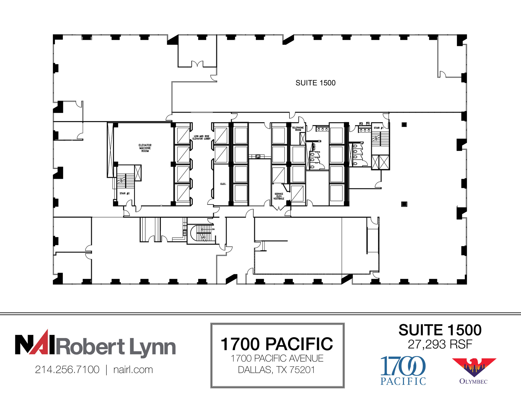 1700 Pacific Ave, Dallas, TX à louer Plan d  tage- Image 1 de 1