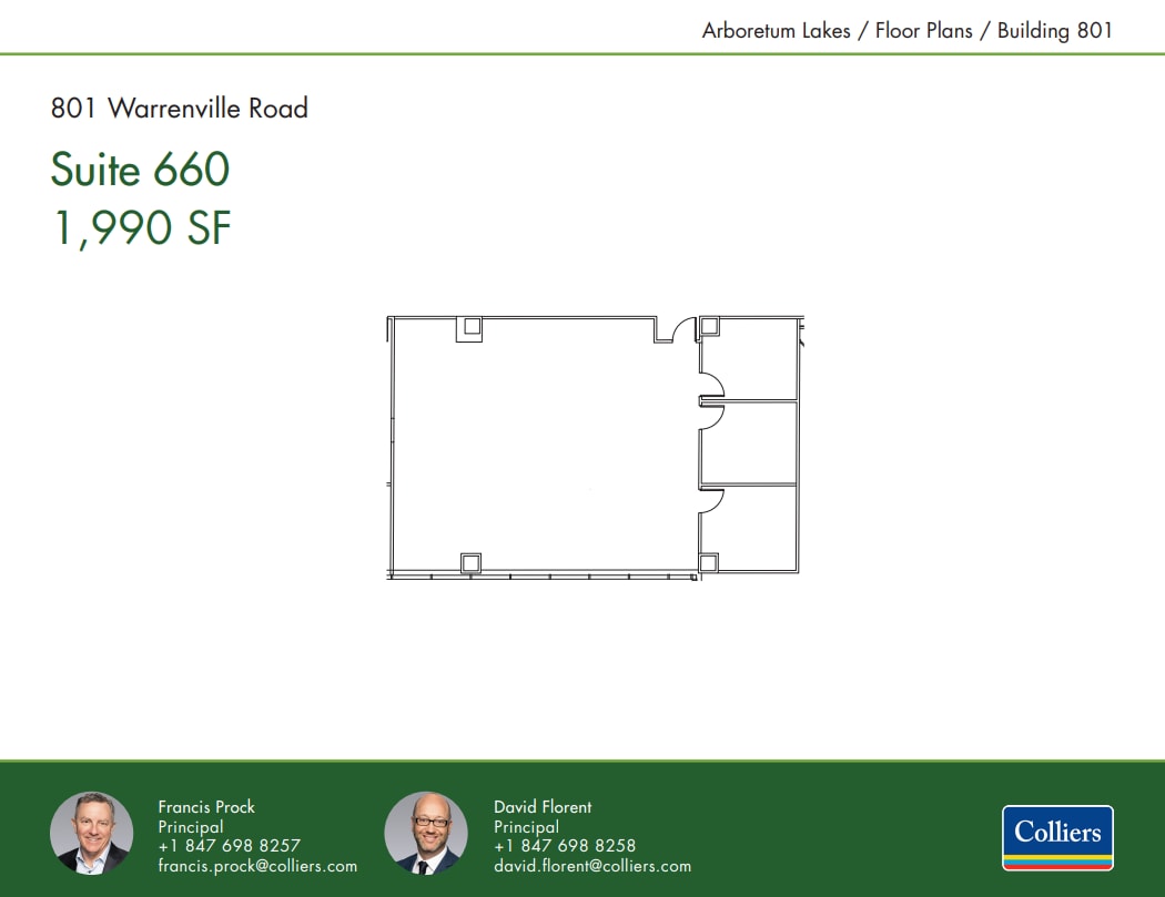 801 Warrenville Rd, Lisle, IL for lease Floor Plan- Image 1 of 1