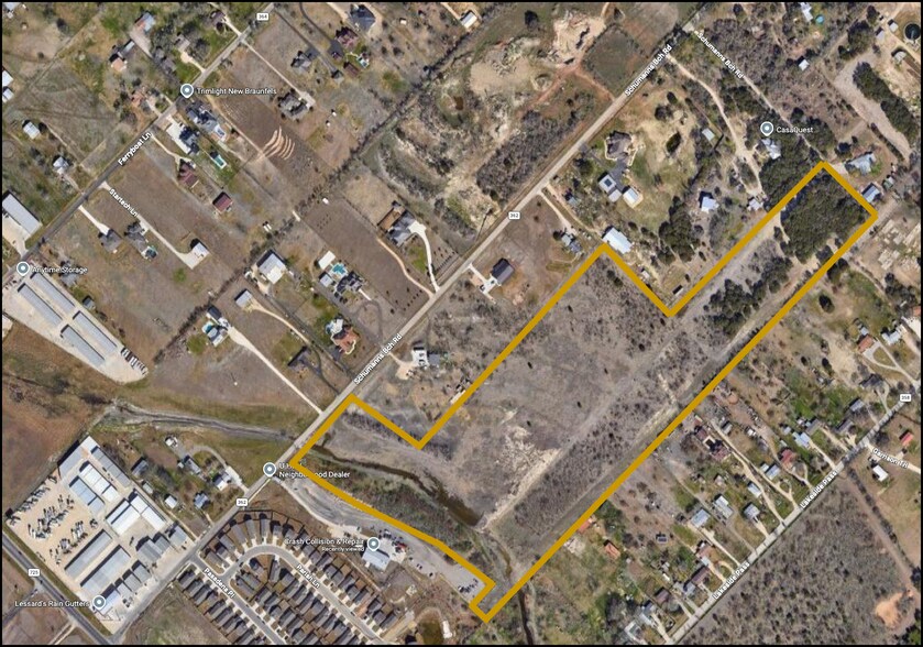 190 Schumanns Beach Rd, New Braunfels, TX à vendre - Aérien - Image 3 de 3