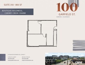 100 Garfield St, Denver, CO for lease Floor Plan- Image 1 of 1