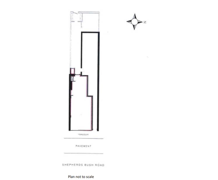 88 Shepherds Bush Rd, London for lease Floor Plan- Image 1 of 1