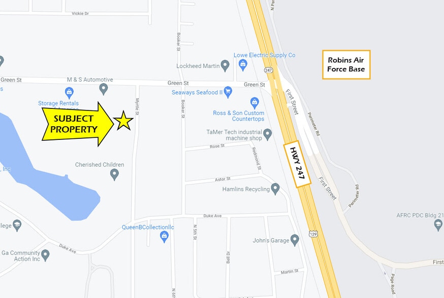 515 Myrtle St, Warner Robins, GA à vendre - Photo du bâtiment - Image 2 de 5