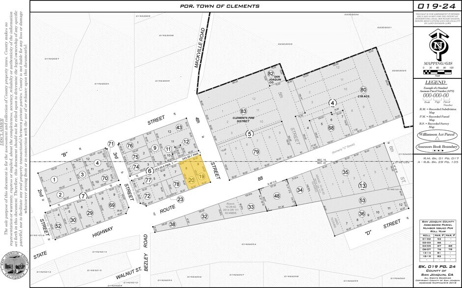 18783 E Hwy 88, Clements, CA à vendre - Plan cadastral - Image 1 de 1