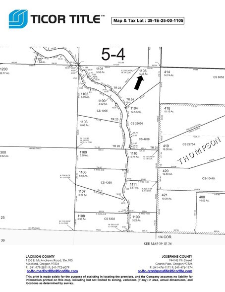 4334 Clayton rd, Ashland, OR à vendre - Plan de site - Image 3 de 3