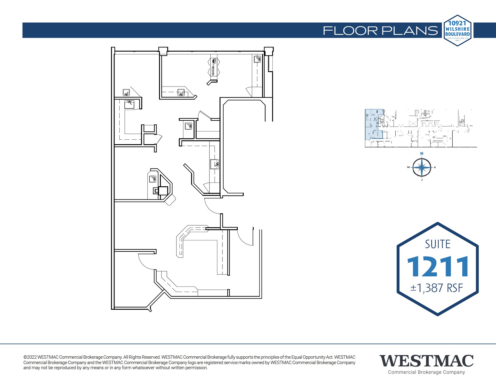 10921 Wilshire Blvd, Los Angeles, CA à louer Plan d  tage- Image 1 de 1